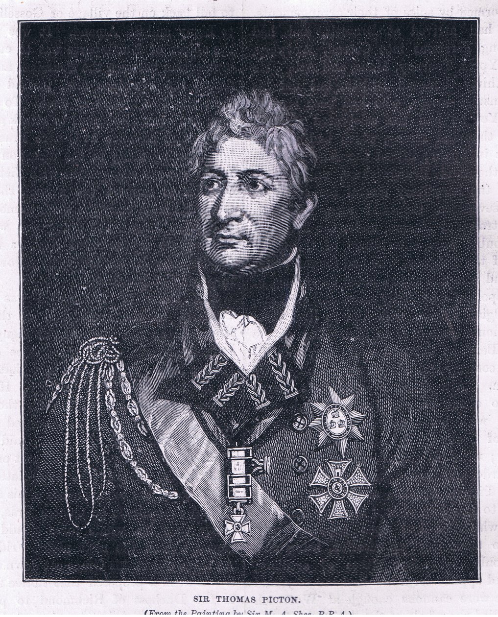 Sir Thomas Picton autorstwa Martin Archer Shee