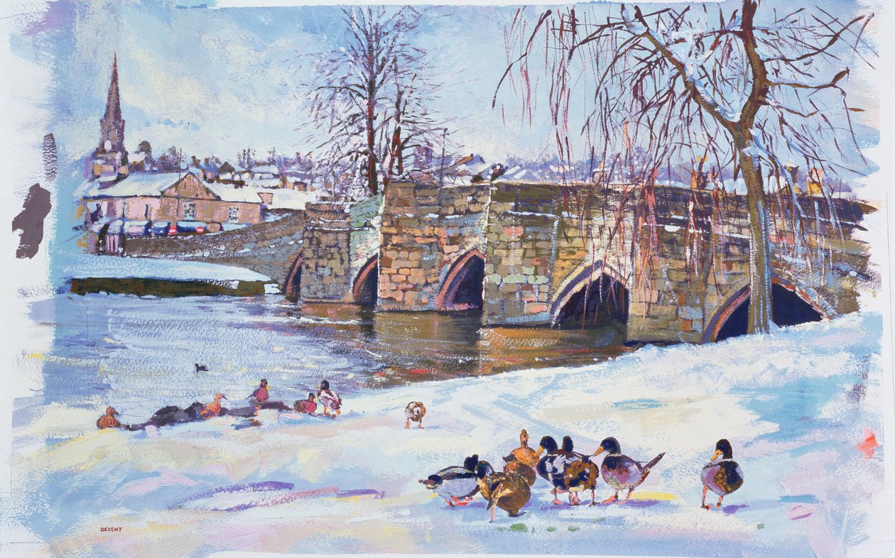 Most Bakewell, 1998 (gwasz) autorstwa Martin Decent