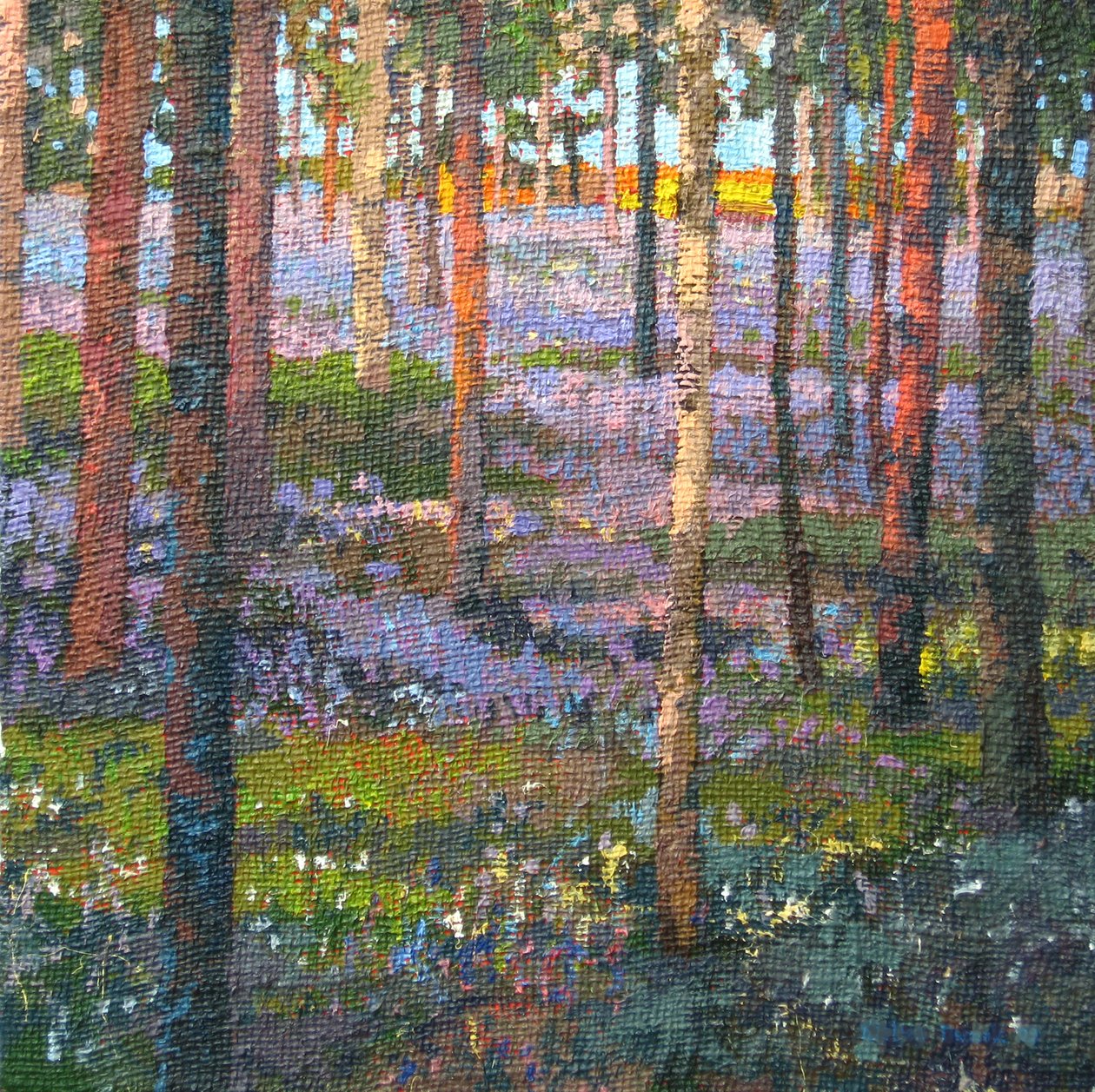 Późne drewno Bluebell, 2014 autorstwa Martin Decent