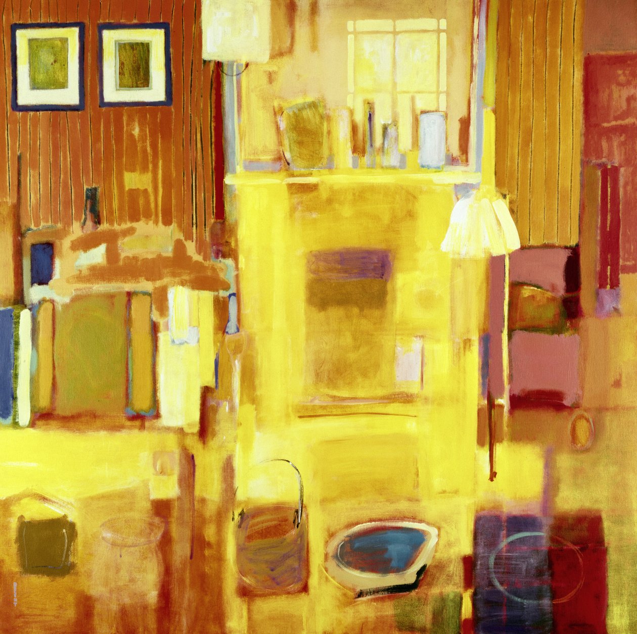 Pokój w Giverny, 2000 (akryl na płótnie) autorstwa Martin Decent