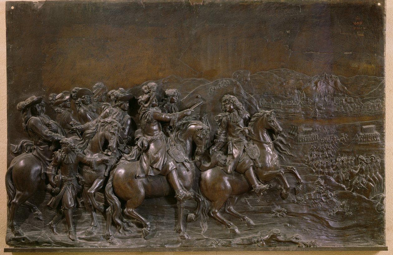Zdobycie Franche-Comte w 1674 r., ok. 1686 r. (brąz) autorstwa Martin Desjardins