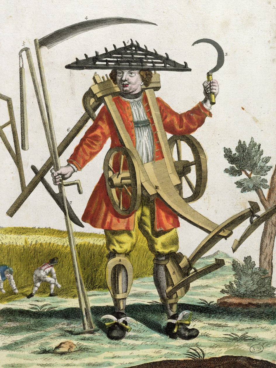 Chłop, 1735 autorstwa Martin Engelbrecht
