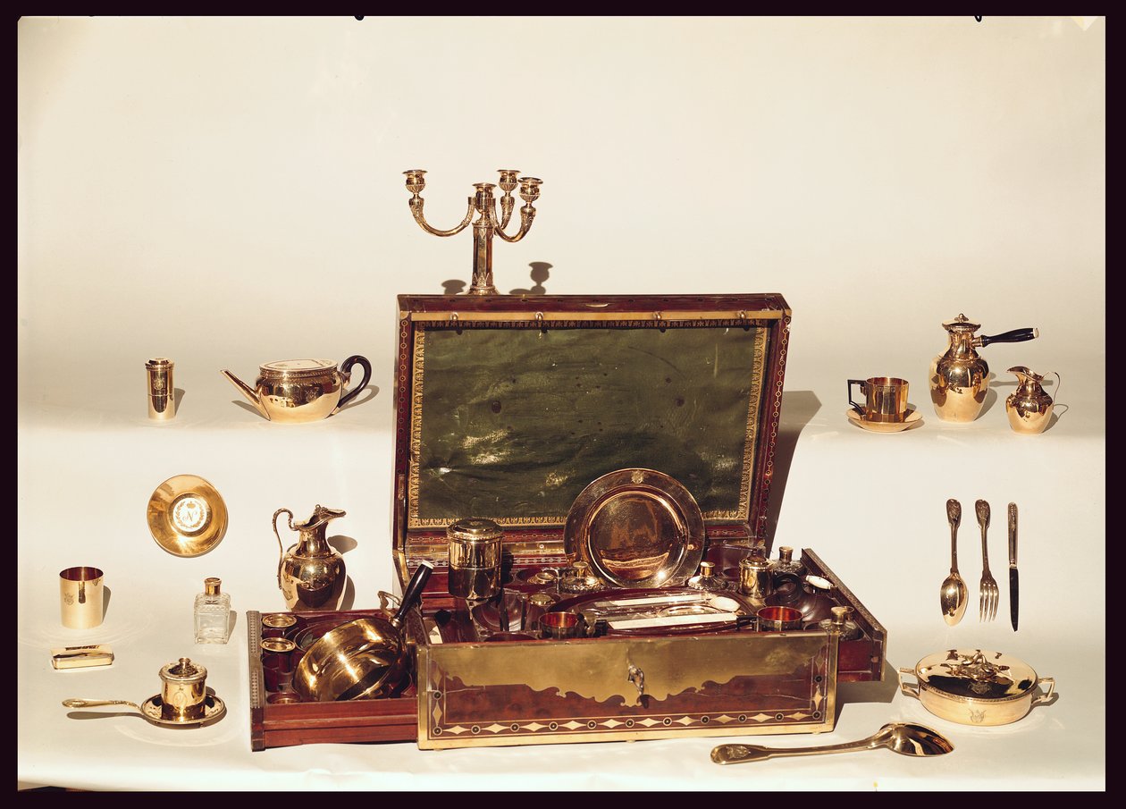 Necessaire należący do Napoleona I (1769-1821) (drewno ze złotą intarsją) autorstwa Martin Guillaume Biennais