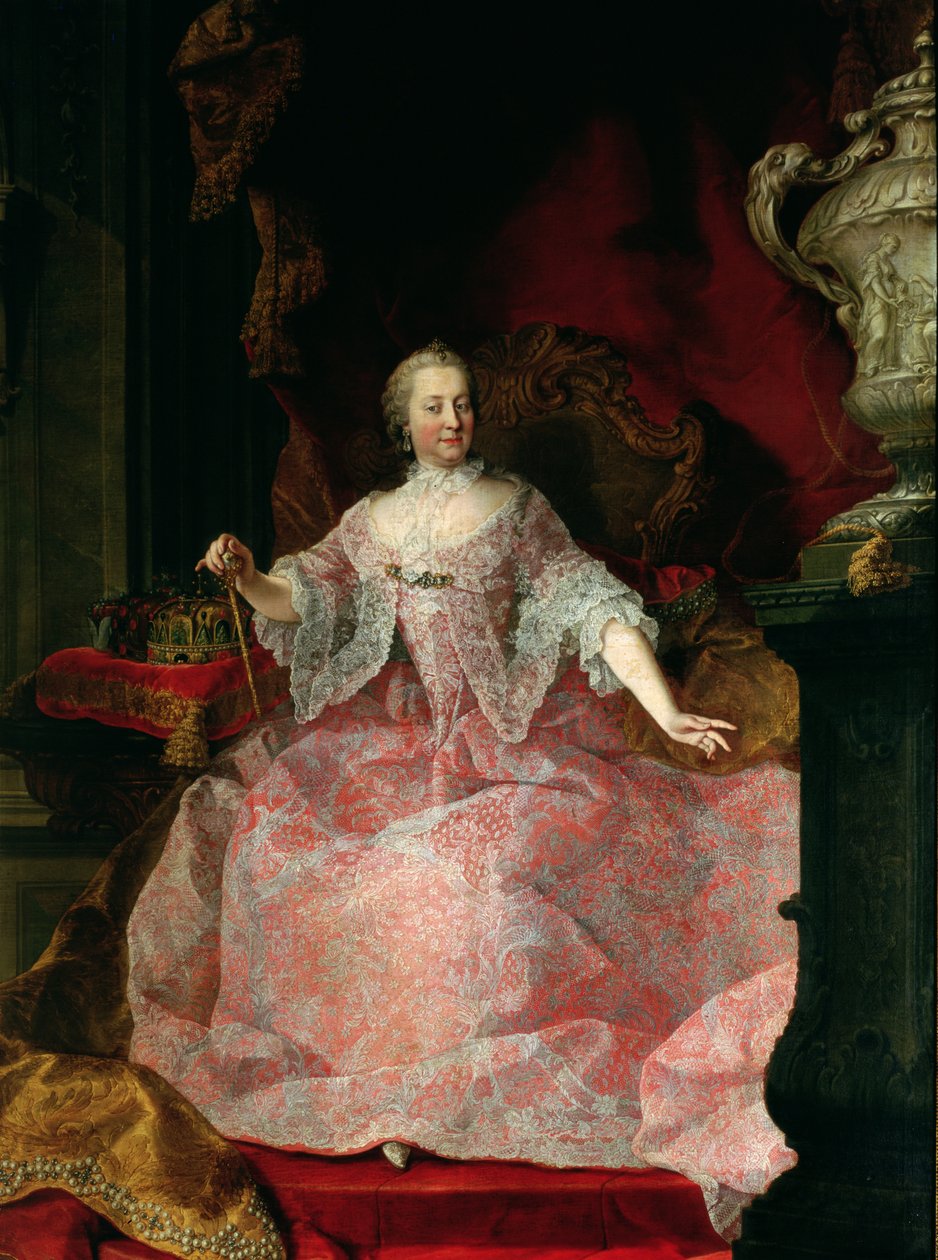 Cesarzowa Maria-Teresa (1717-80) 1744 autorstwa Martin II Mytens or Meytens
