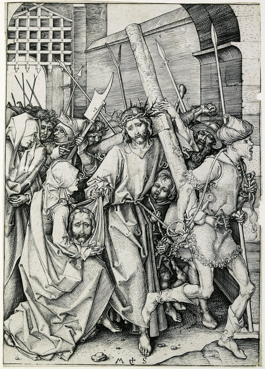 Chrystus niosący krzyż autorstwa Martin Schongauer
