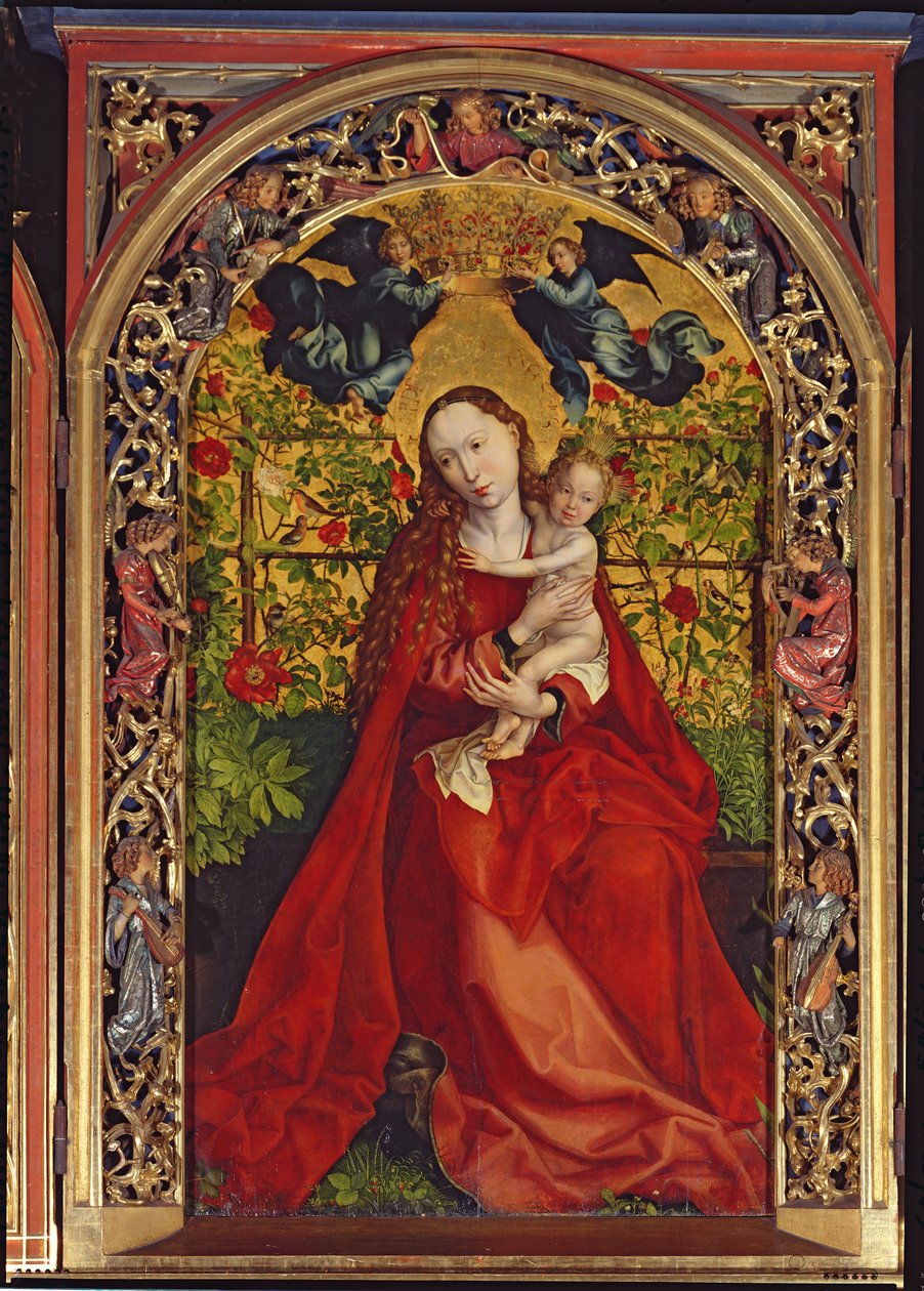 Madonna z altanką róży, 1473 autorstwa Martin Schongauer
