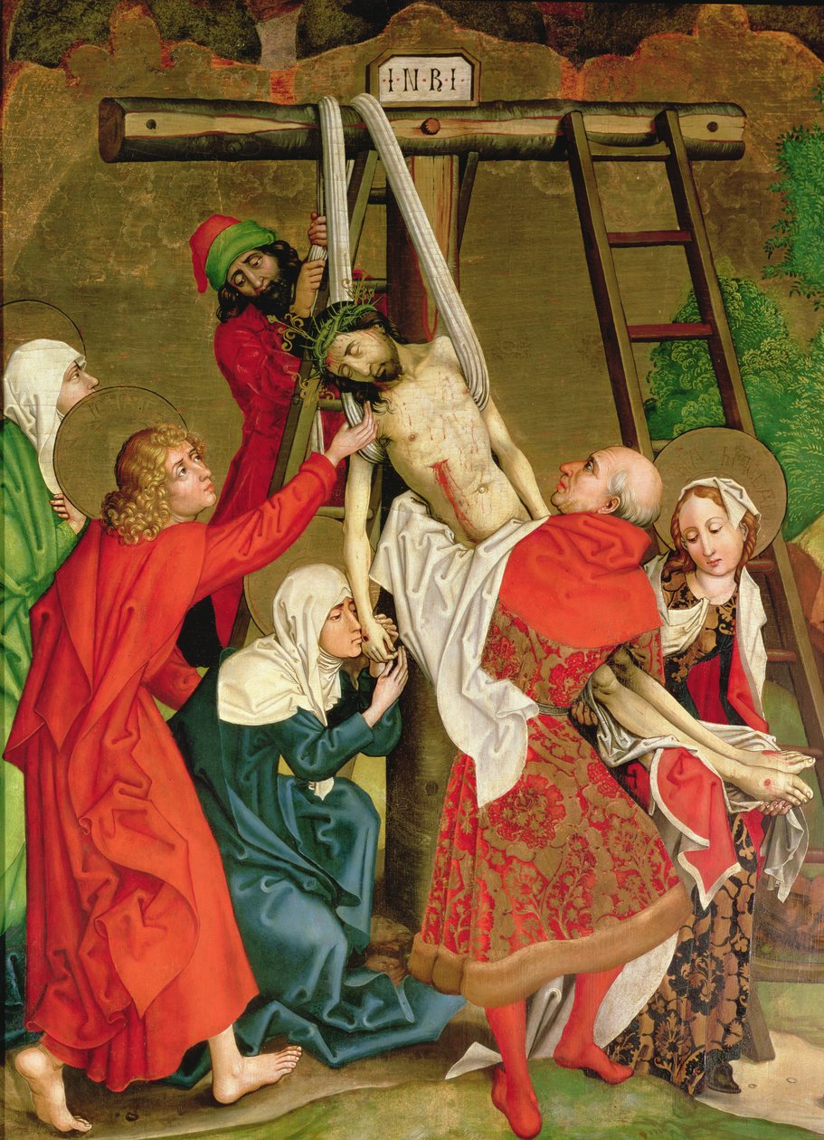Złożenie z ołtarza Dominikanów, ok. 1470-80 autorstwa Martin Schongauer