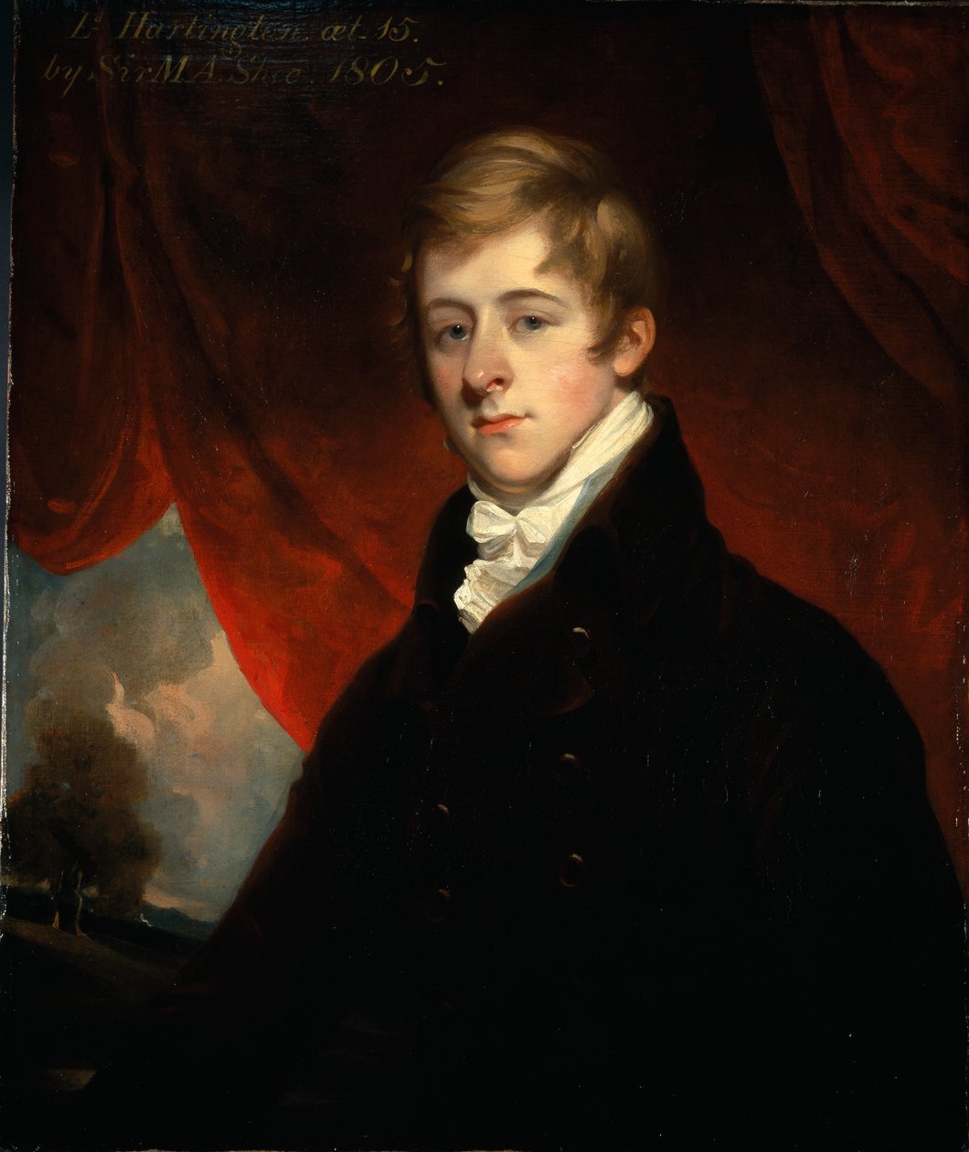 Portret Williama Cavendisha, gdy markiz Hartington autorstwa Martin Archer Shee