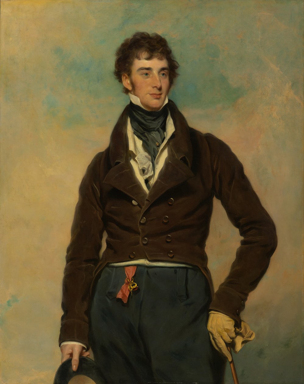 Portret dżentelmena, ok. 1815-1830 (olej na płótnie) autorstwa Martin Archer Shee