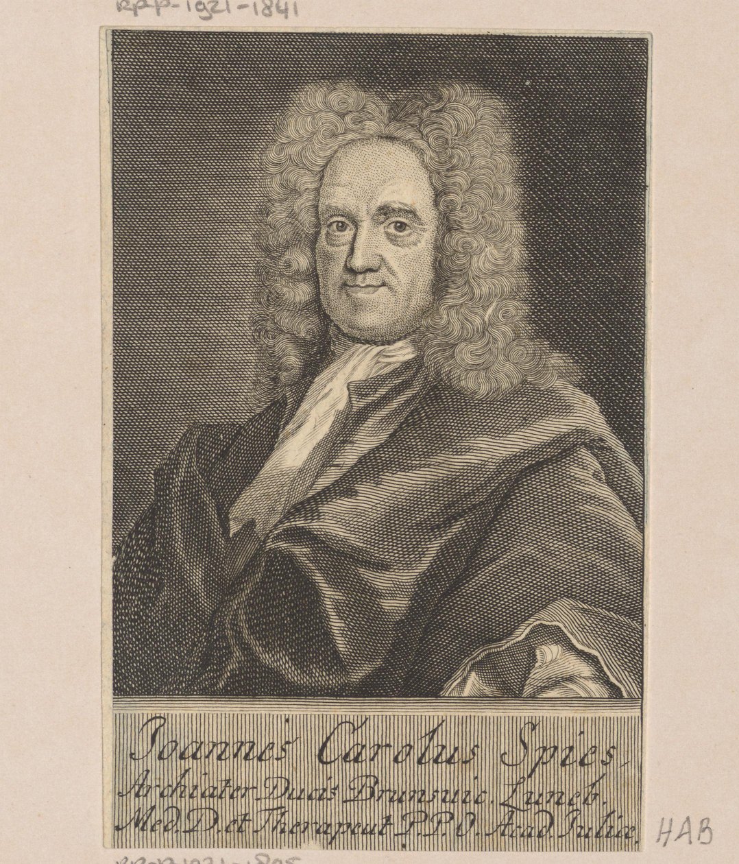 Portret Johanna Carla Spiesa autorstwa Martin Bernigeroth