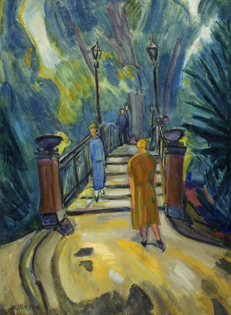 Most w Tiergarten, Berlin autorstwa Martin Bloch