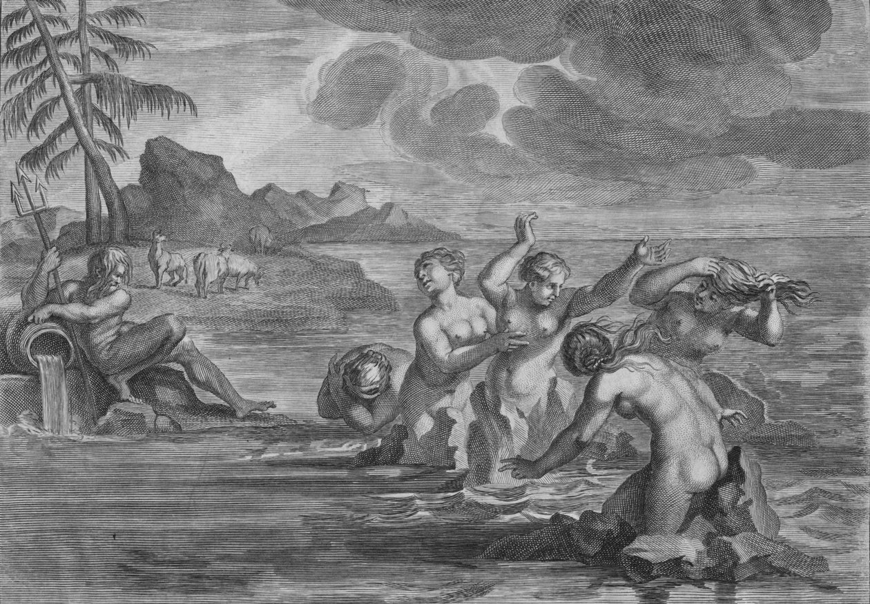 Ceraste zamienili się w Byki, a Propoetydy w Skały, ok. 1683 r. autorstwa Martin Bouche