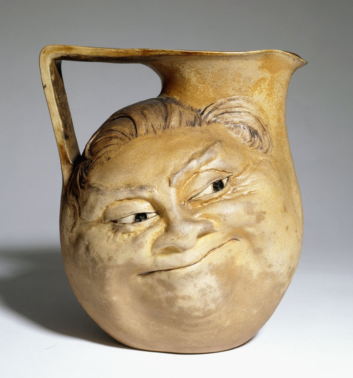 Groteskowy dzban Martin Brothers z humorystyczną twarzą, 1898 autorstwa Martin Brothers