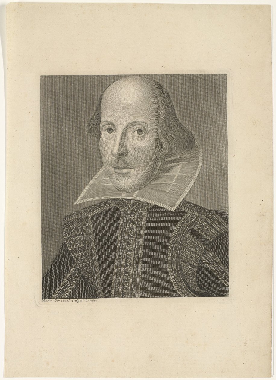 Portret Williama Szekspira autorstwa Martin Droeshout (II)
