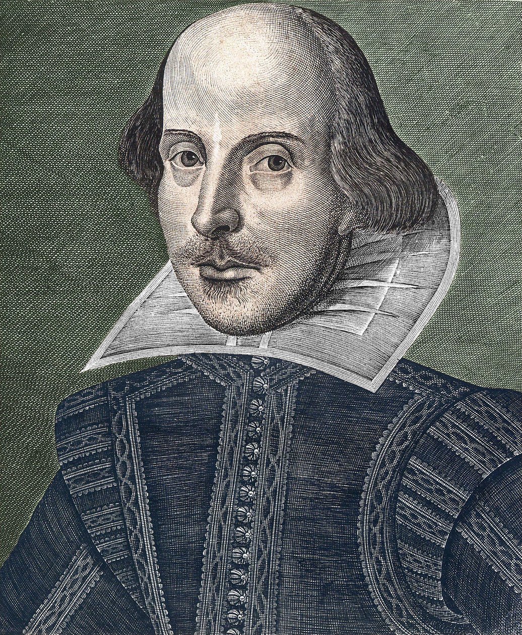 Portret Williama Szekspira (1564 - 1616). autorstwa Martin Droeshout