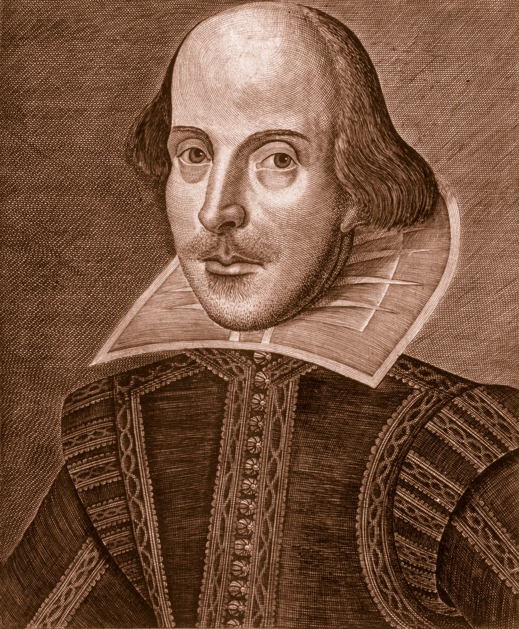 Portret Szekspira, 1623. autorstwa Martin Droeshout