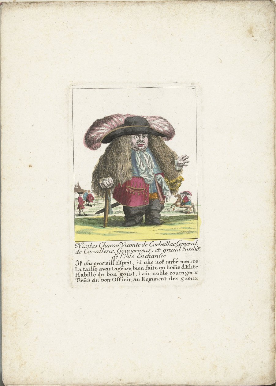 Krasnolud Nicolas Charon jako generał kawalerii, ca. 1710 Nicolas Charon, Viconte de Corbeillac, generał kawalerii, gubernator i Wielki Intendt. de l