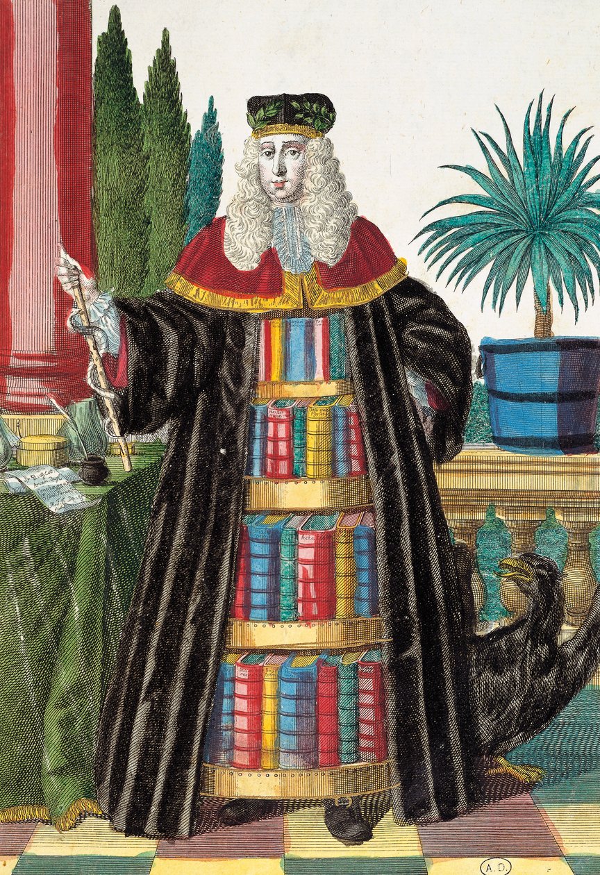 Doktor, rycina z Assemblage des nouveau manouvries hailles autorstwa Martina Engelbrechta (1684-1756), Niemcy autorstwa Martin Engelbrecht