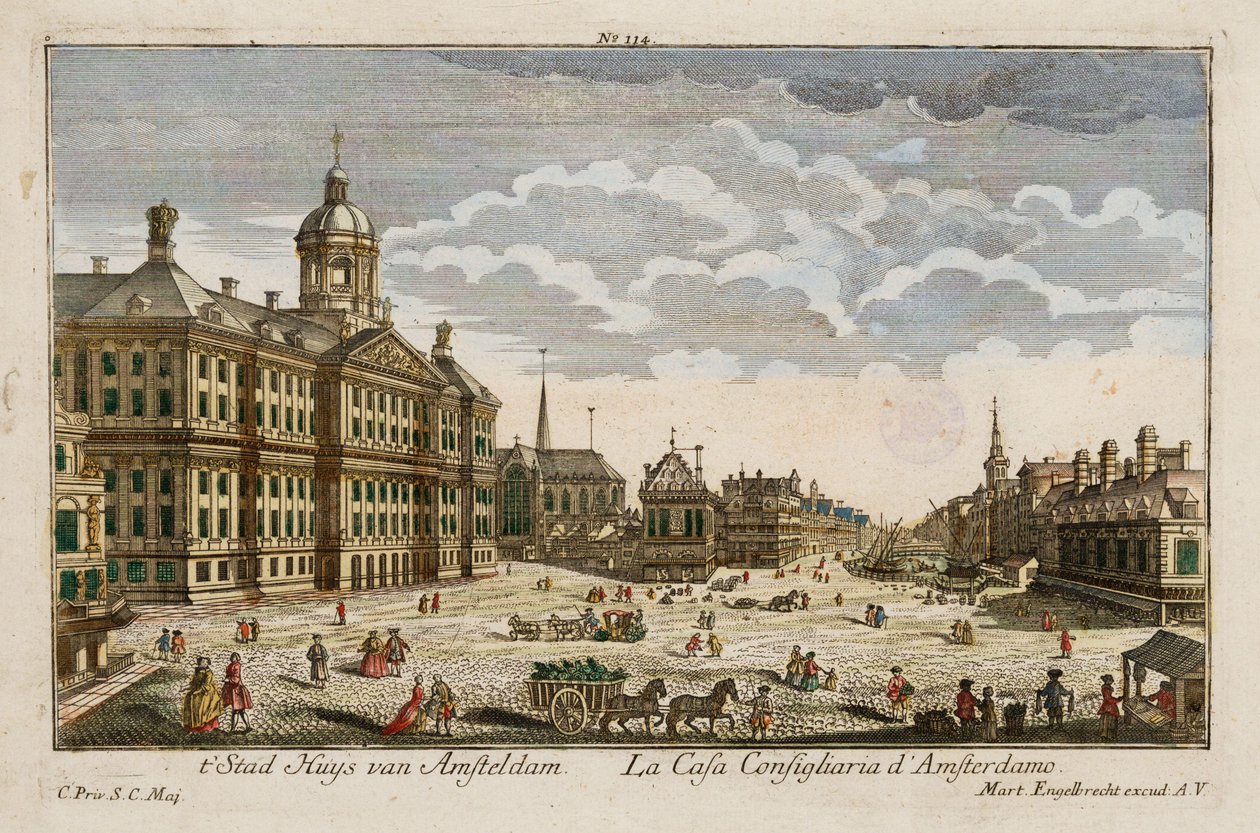 Stad Huys van Amsteldam autorstwa Martin Engelbrecht