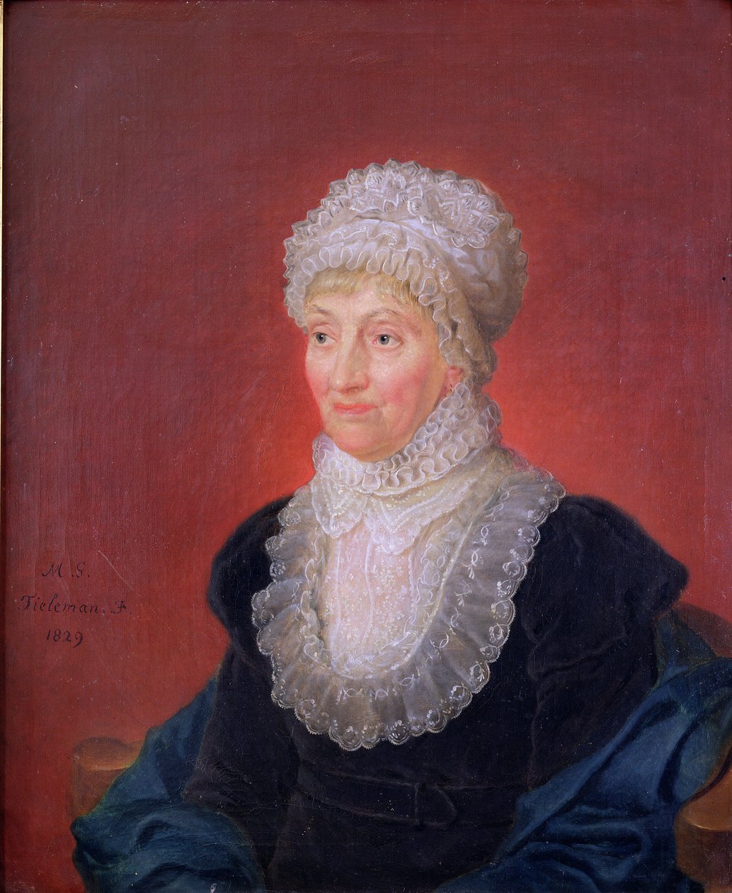 Karolina Herschel (1750-1848), 1829 autorstwa Martin Francois Tielemans