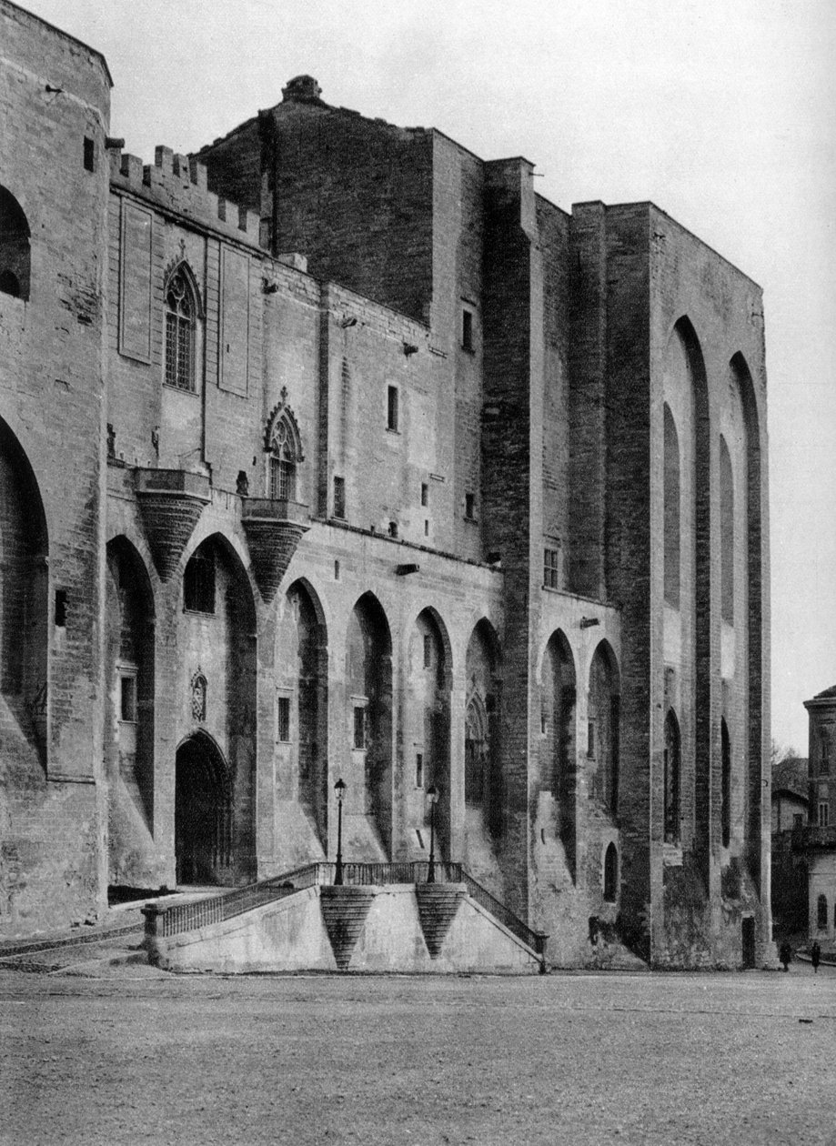 Pałac Papieski, Awinion, Francja, 1937 autorstwa Martin Hurlimann
