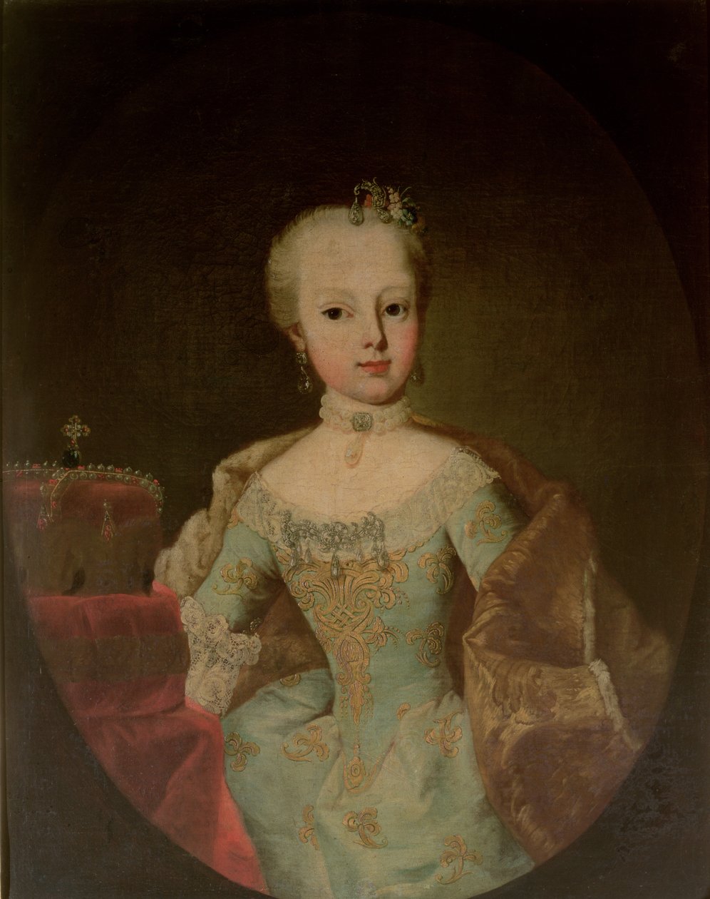 Arcyksiężna Maria Josepha Habsburg-Lothringen (1751-67), dwunaste dziecko cesarzowej Marii Teresy z Austrii (1717-80) i cesarza Franciszka I (1708-65) autorstwa Martin II Mytens or Meytens
