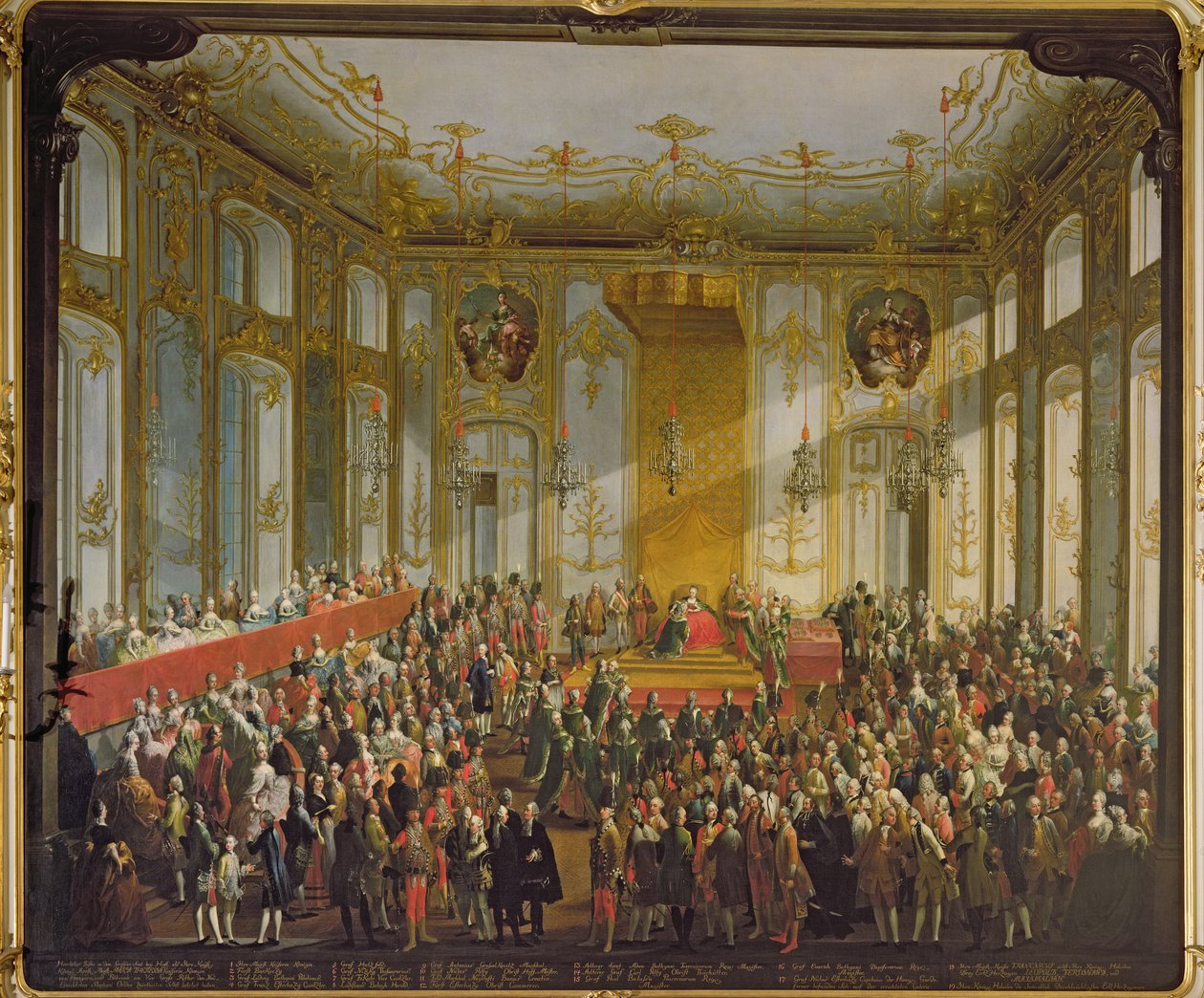 Cesarzowa Maria Teresa w Inwestyturze Zakonu św Szczepana, 1764 (szczegóły patrz 66581) autorstwa Martin II Mytens or Meytens