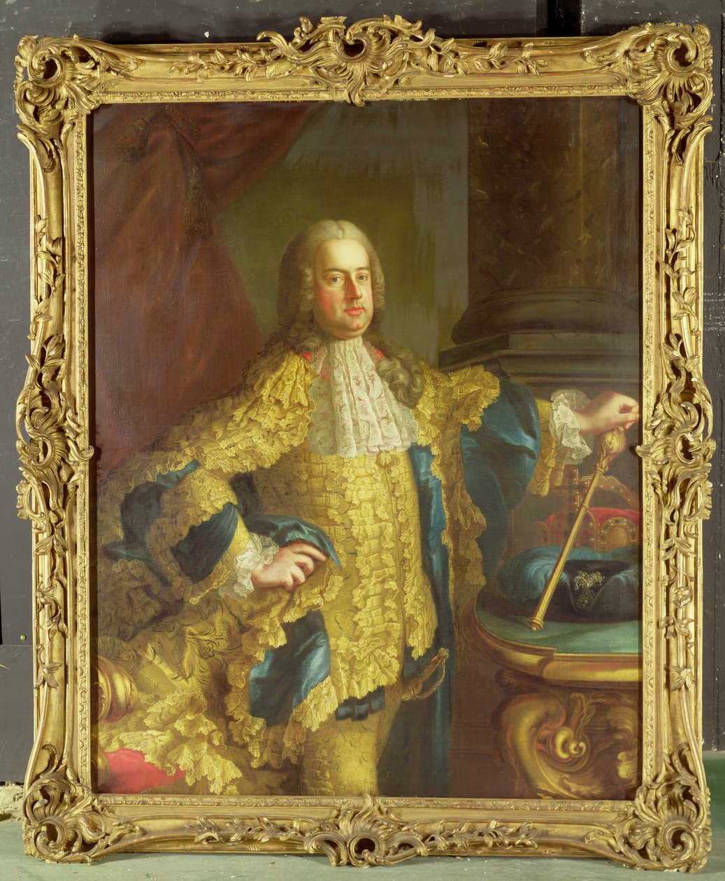 Portret cesarza Franciszka I (1708-65) autorstwa Martin II Mytens or Meytens