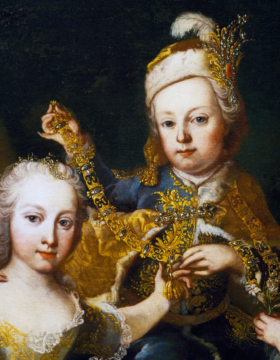 Portret Józefa II jako niemowlęcia (Wiedeń autorstwa Martin II Mytens or Meytens