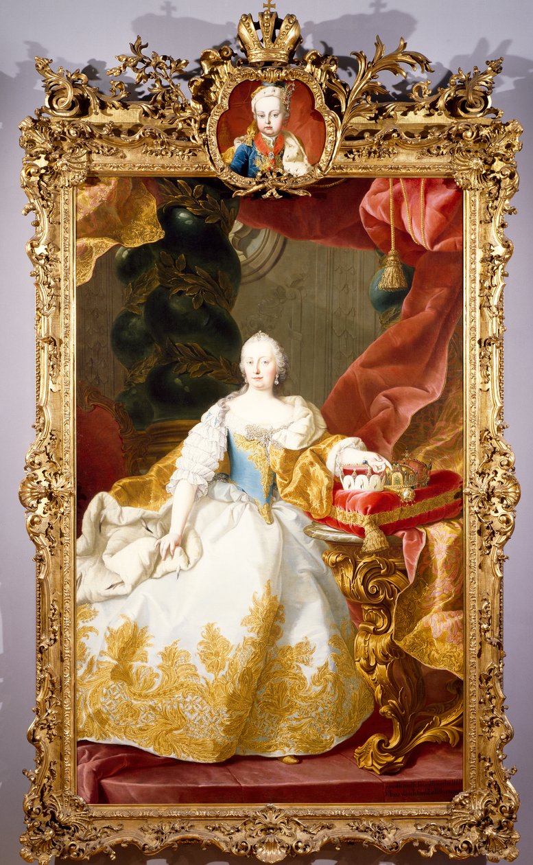 Portret Marii Teresy (Wiedeń) autorstwa Martin II Mytens or Meytens