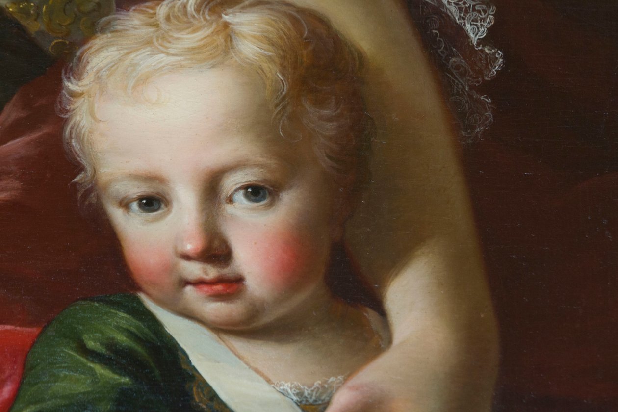 Portret Wiktora Amadeusza III z Sardynii (1726-1796), fragment z Portretu Polikseny autorstwa Martin II Mytens or Meytens