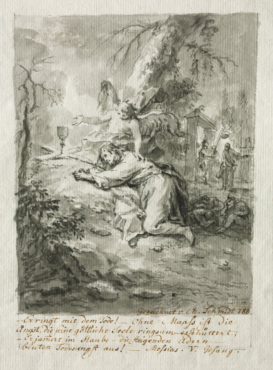 Chrystus na Górze Oliwnej, 1788. autorstwa Martin Johann Schmidt