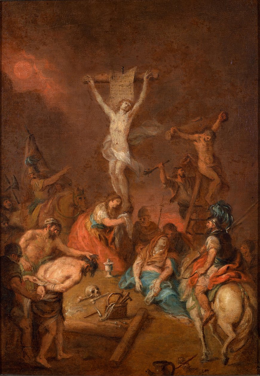 Chrystus na krzyżu autorstwa Martin Johann Schmidt