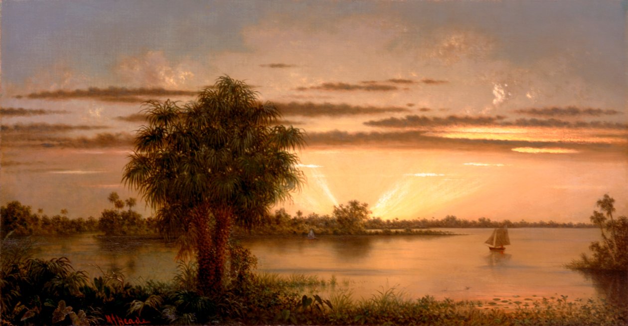 Florida Sunrise autorstwa Martin Johnson Heade