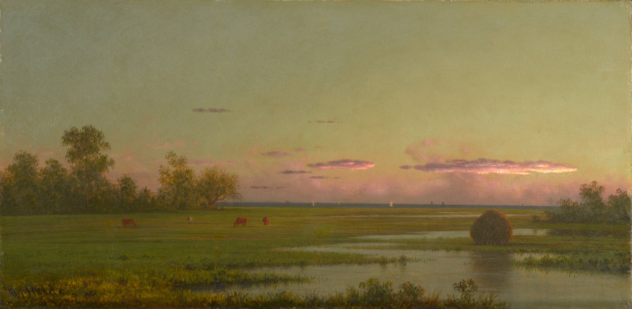 Salt Marsh w Southport, Connecticut, ok. 1862-1863 autorstwa Martin Johnson Heade