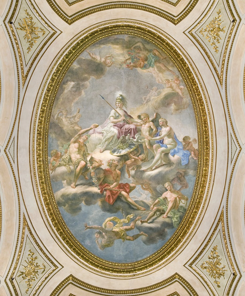 La Sapienza, strop Salone d Onore lub Sala Napoleonica, 1777 autorstwa Martin Knoller