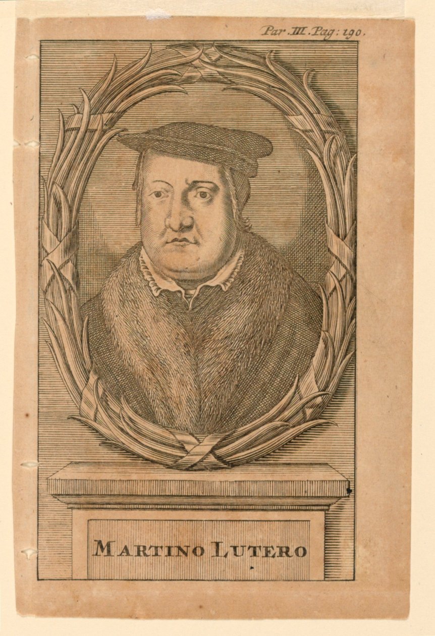 Portret Marcina Lutra (1483-1546) autorstwa Martin Luther