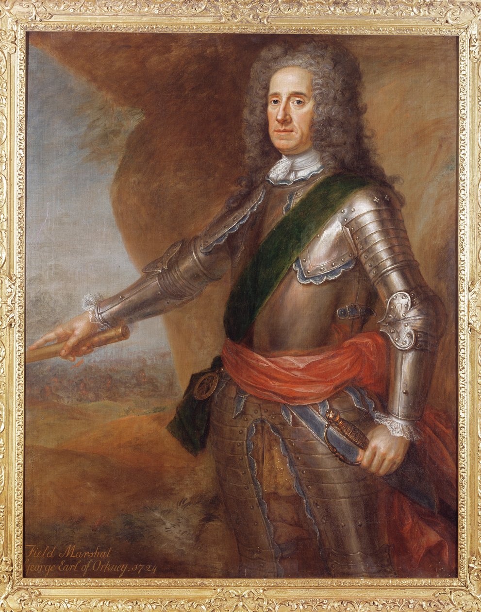 Feldmarszałek George Hamilton (1666-1737) hrabia Orkadów, 1724 autorstwa Martin Maingaud