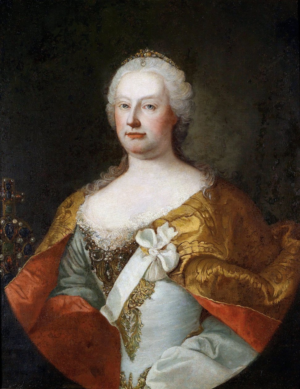 Portret cesarzowej Marii Teresy z Austrii (portret cesarzowej Marii Teresy z Austrii) - obraz Martina van Meytensa (1695-1770), olej na płótnie, ok. 1750, sztuka holenderska autorstwa Martin Meytens the Younger