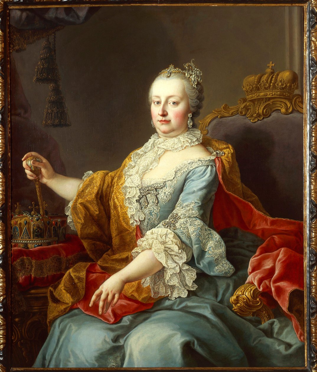 Portret Marii Teresy, Świętej Cesarzowej Rzymskiej autorstwa Martin Meytens the Younger
