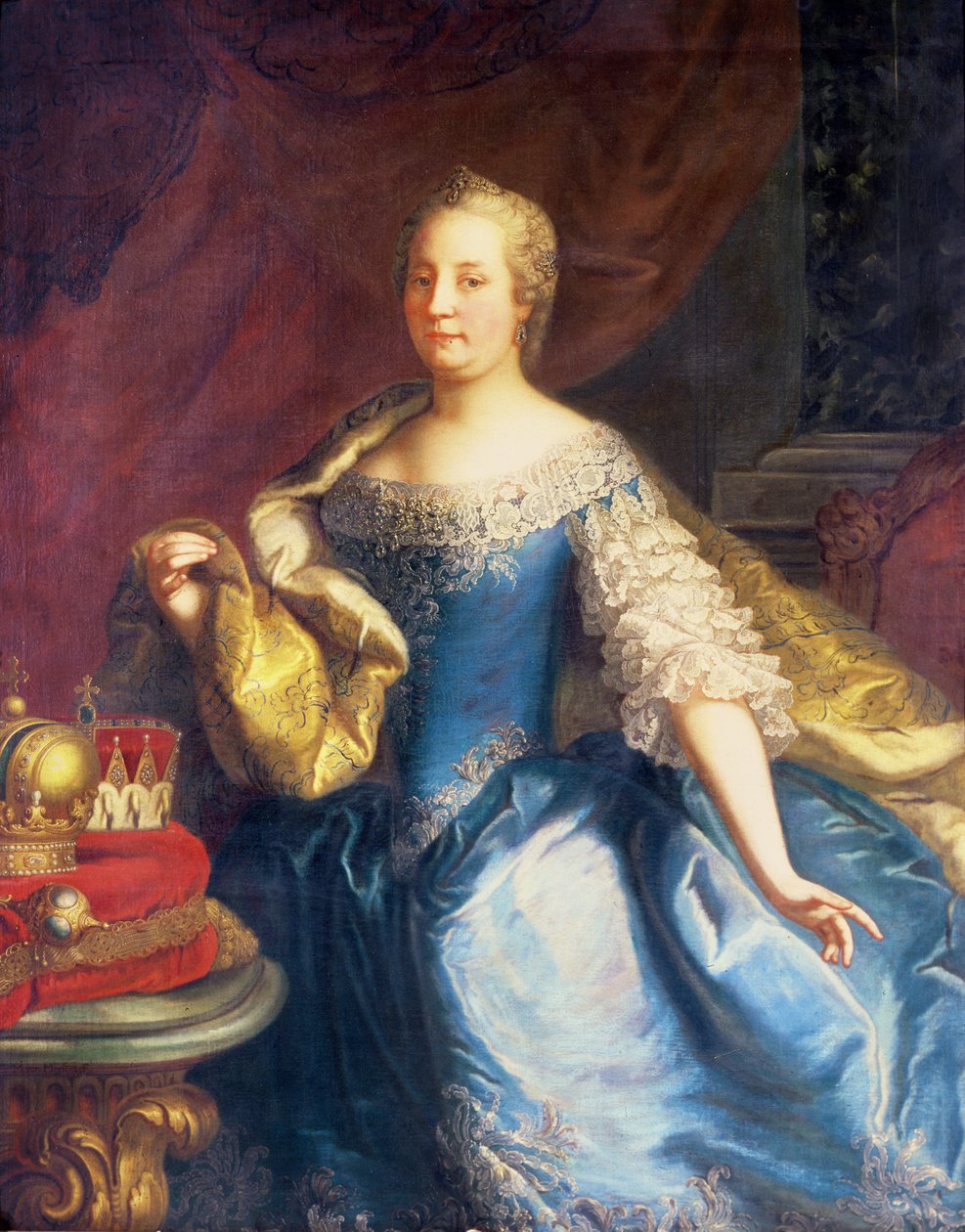 Portret cesarzowej Marii Teresy Austrii autorstwa Martin Mytens or Meytens