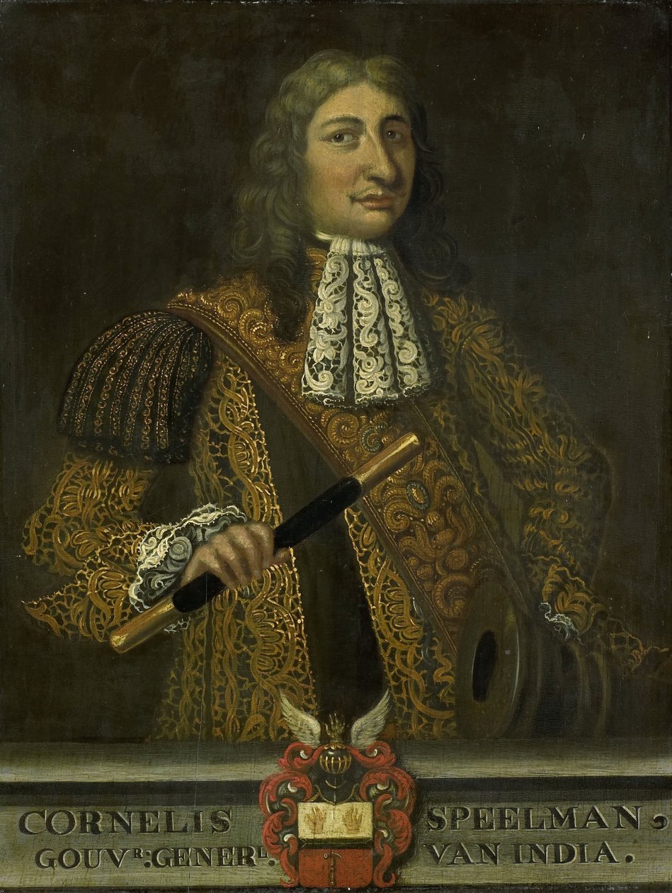 Portret Cornelisa Speelmana, gubernatora generalnego Holenderskich Indii Wschodnich autorstwa Martin Palin (copy after)