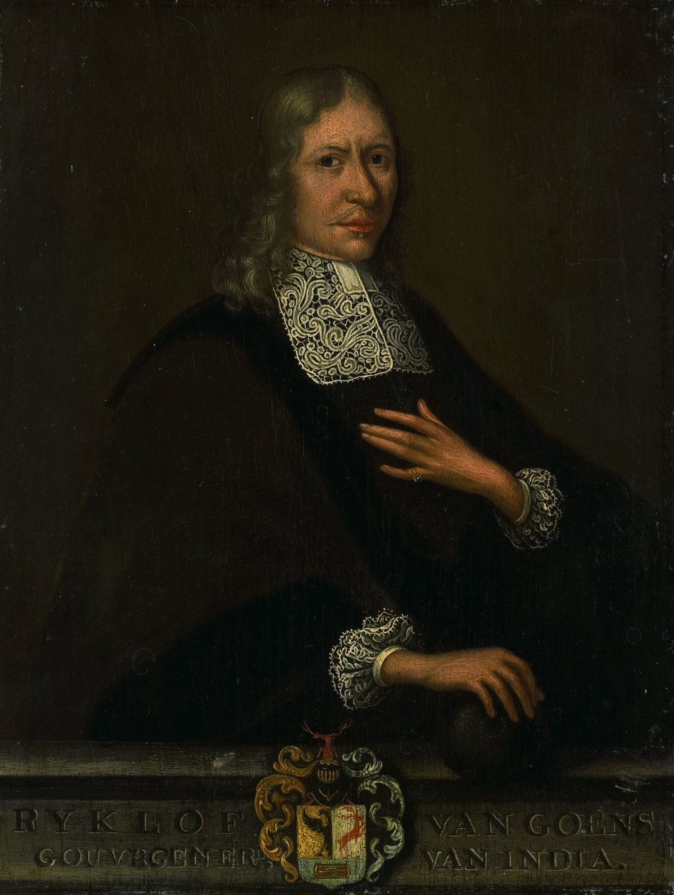 Portret Rycklofa van Goensa, gubernatora generalnego Holenderskiej Kompanii Wschodnioindyjskiej autorstwa Martin Palin (copy after)