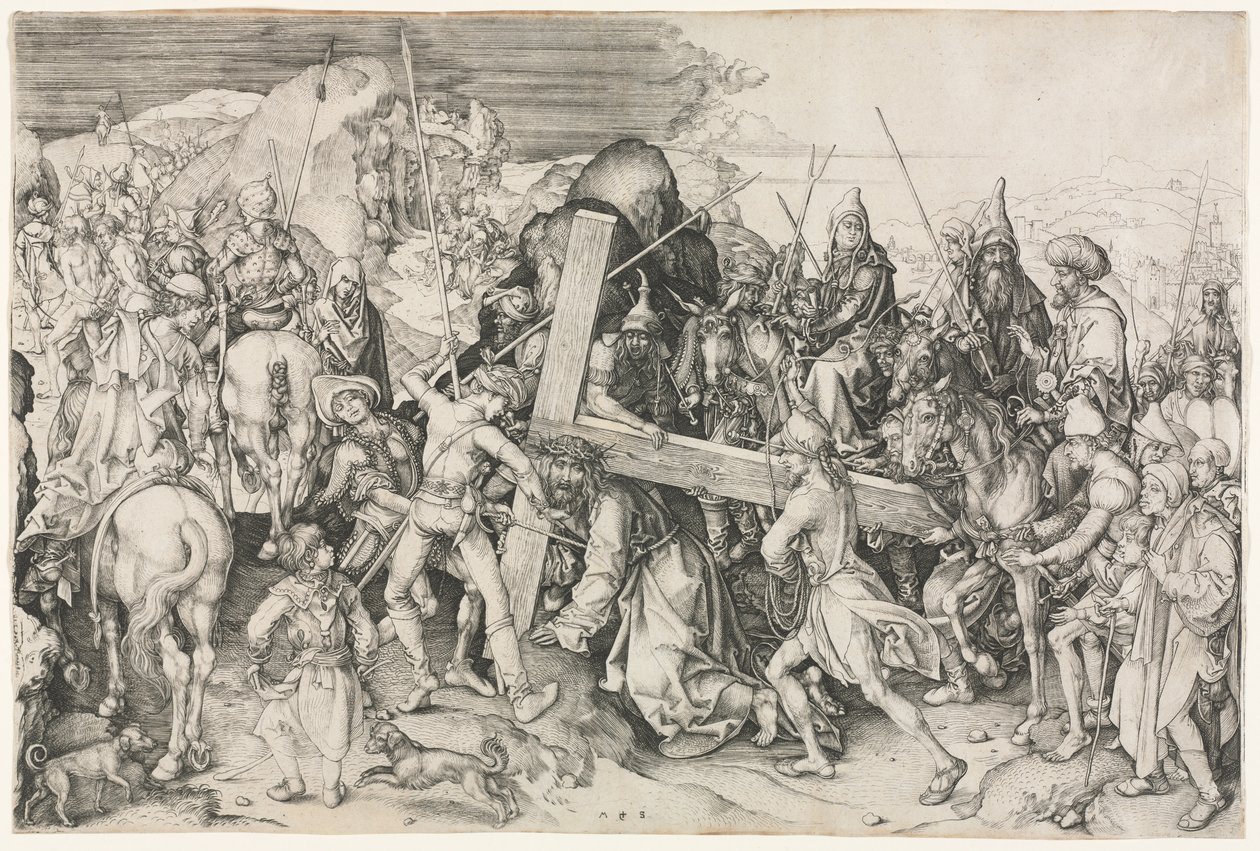 Chrystus niosący krzyż autorstwa Martin Schongauer