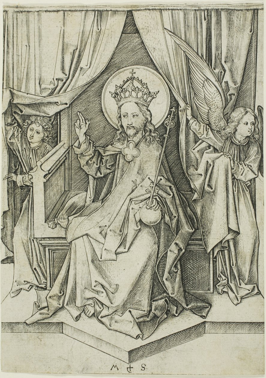 Chrystus na tronie autorstwa Martin Schongauer