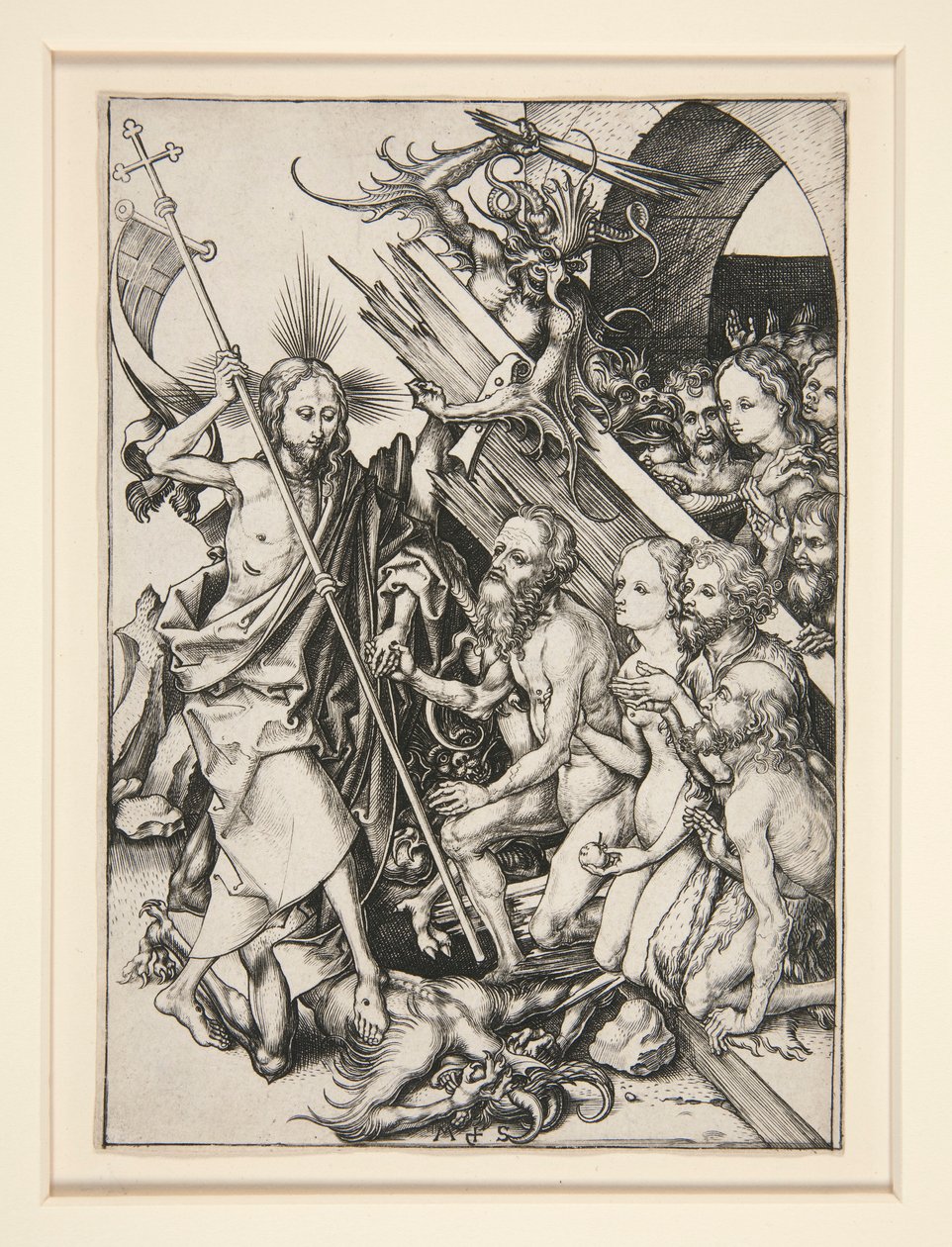 Chrystus w Otchłani autorstwa Martin Schongauer