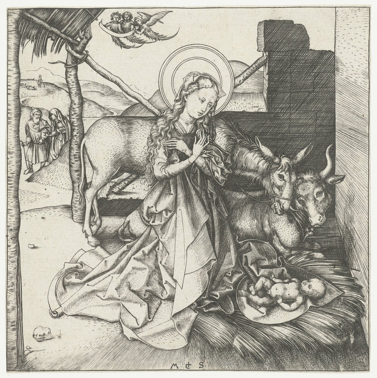 Narodziny Chrystusa autorstwa Martin Schongauer