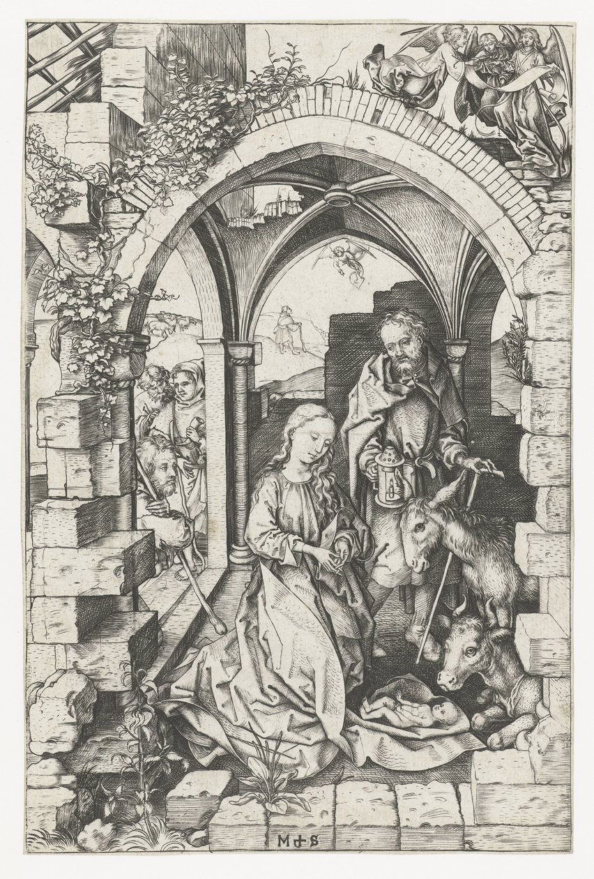Narodziny Chrystusa autorstwa Martin Schongauer