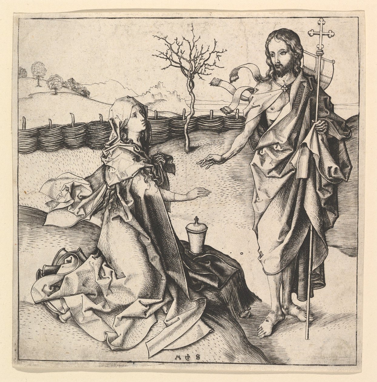 Noli me Tangere, ca. 1435-1491. autorstwa Martin Schongauer