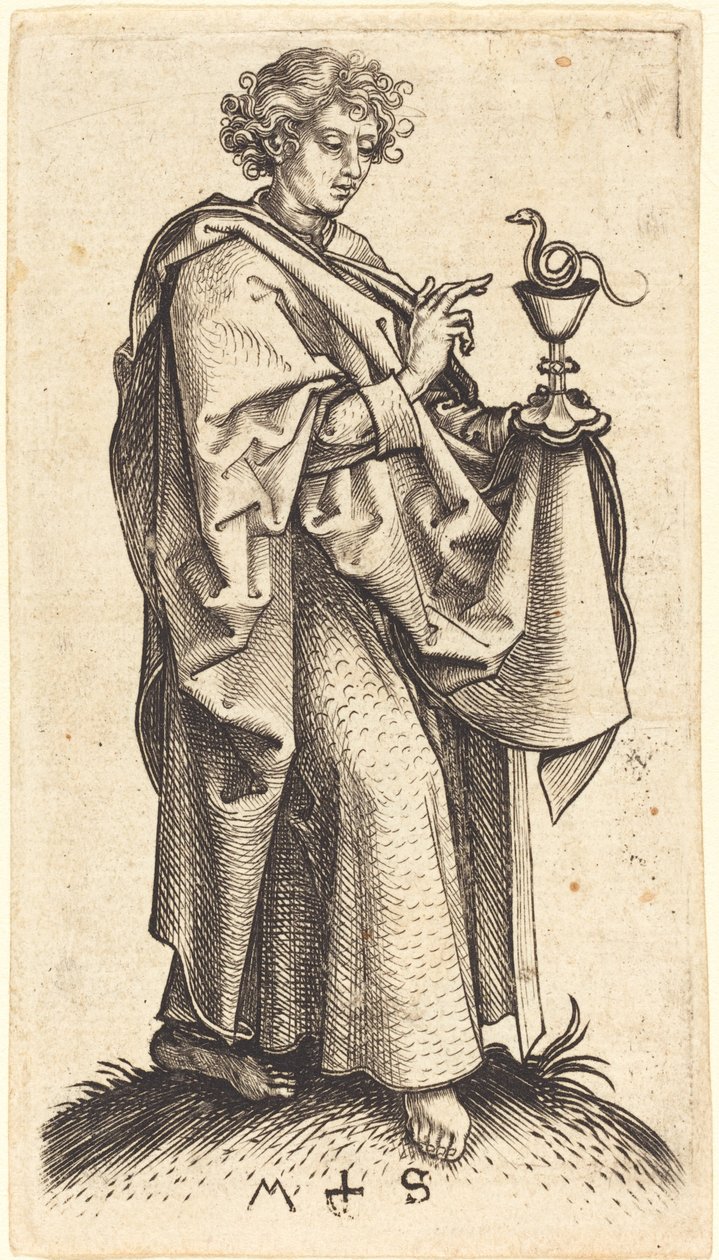 Św. Jan Ewangelista autorstwa Martin Schongauer